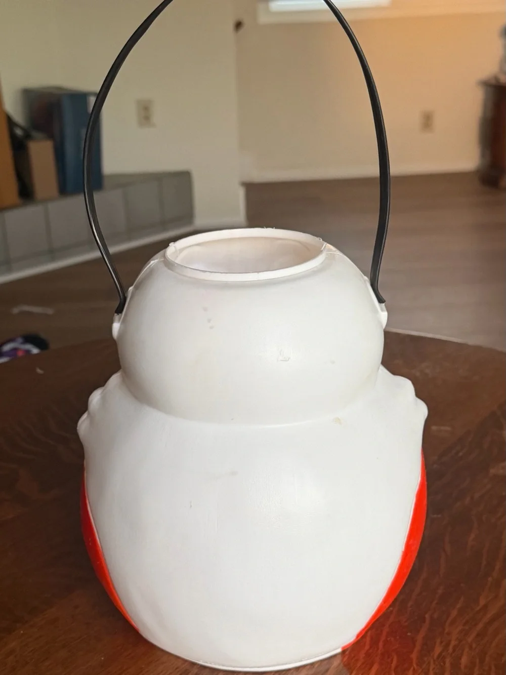 VTG 1995 Empire Casper Ghost Pumpkin Blow Mold Halloween Candy Bucket Pail